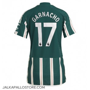 Manchester United Alejandro Garnacho #17 Vieraspaita Naisten 2023-24 Lyhythihainen